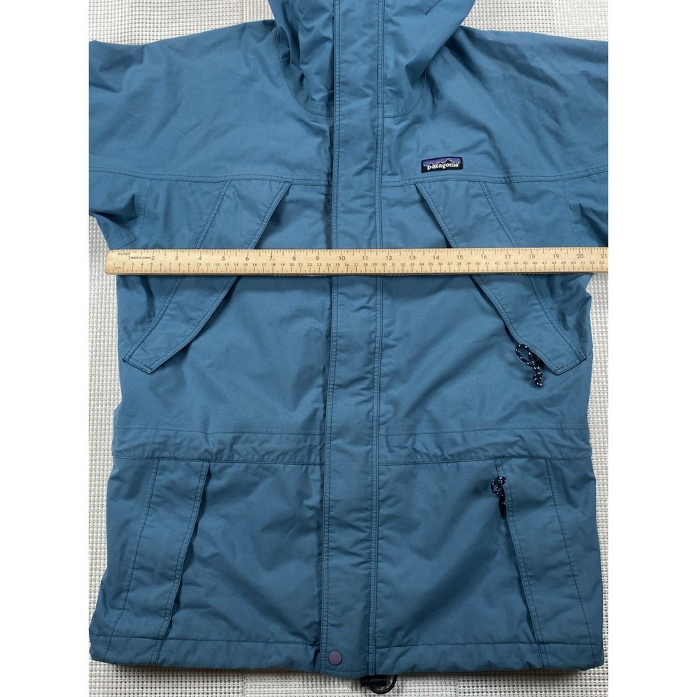 Patagonia‎ Unisex Storm Jacket Hooded Size XS Teal Full Zip Vintage - Picture 4 of 9